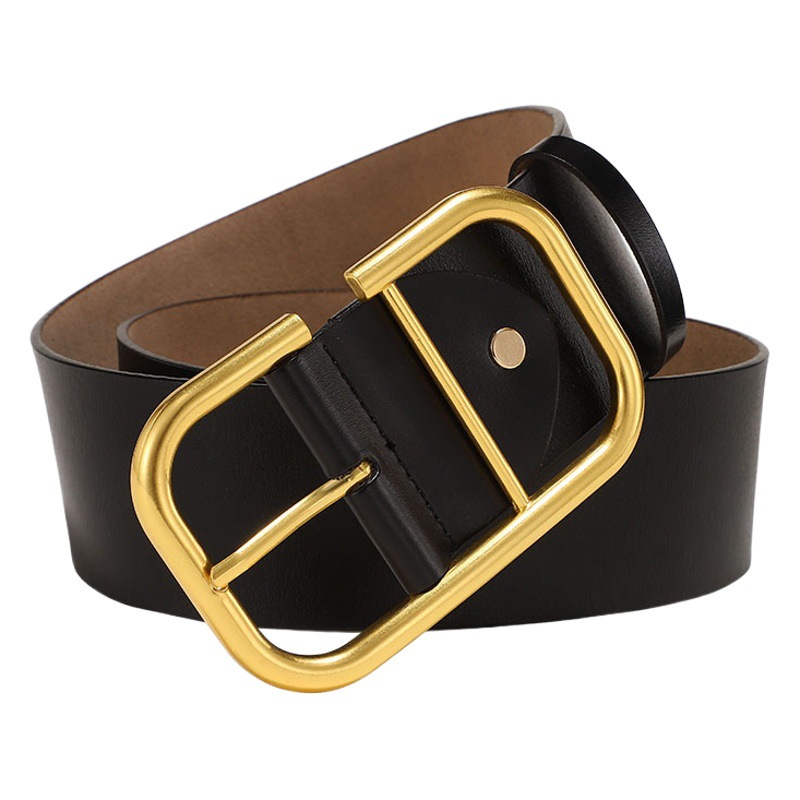 New women's leather wide belt waist decorative skirt trench coat belt wholesale leather belt coat belt
