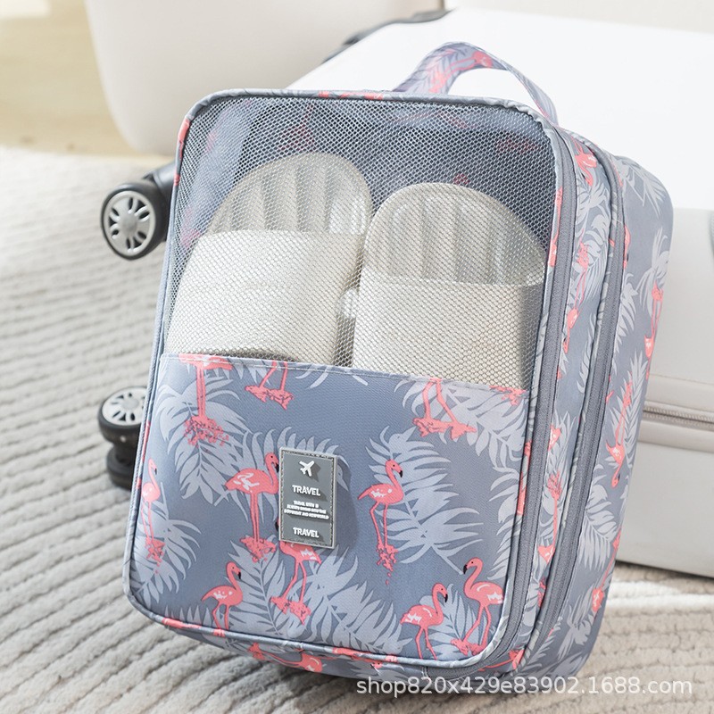 Picture of New travel storage three-layer shoe bag Oxford cloth upgrade shoe bag waterproof storage bag travel portable storage shoe bag