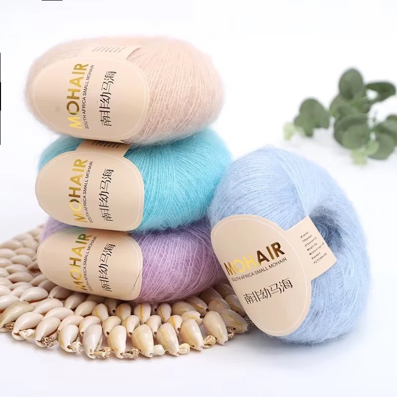 Factory sales wholesale South African baby mohair yarn hand woven machine angora mohair fine wool