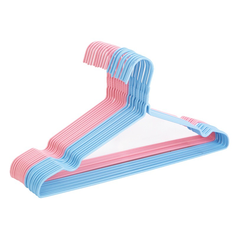 Cross-Border Color Plastic Dipped Clothes Hanger Adult Thick Clothes Hanger Seamless Clothes Hanger Clothes Rack Clothes Support Clothes Drying Rack