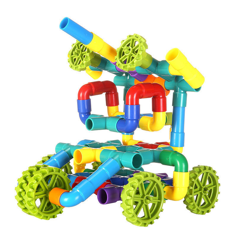 Picture of Children's Splicing Water Pipe Building Blocks Assembling Toys Assembling 3-4-6 Years Old 7 Years Old Plastic Assembling Boys' Educational