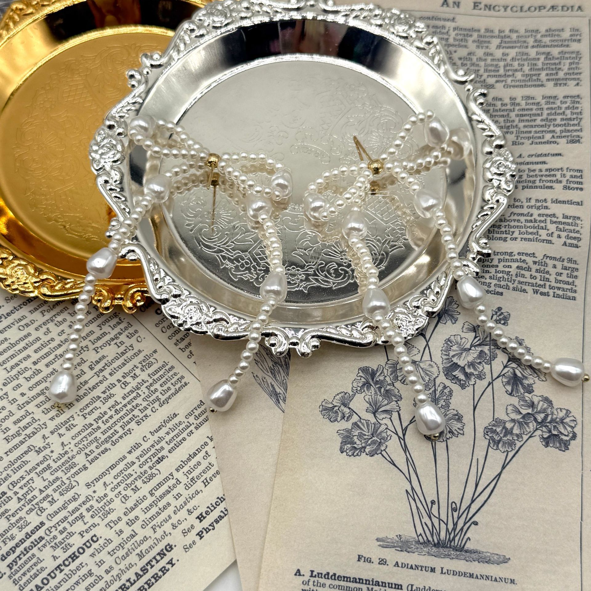 Exquisite high-end sweet girly style handmade DIY bow hairpin hair ornament earring accessories