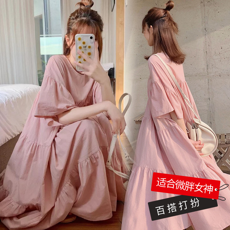 Pregnant women's summer dress summer long skirt Korean European and American style summer hot mom fashion large size dress women's maternity dress