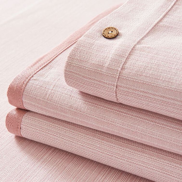 Picture of Summer Pure Cotton Coarse Cloth Cooling Mat Bed Sheet Three-Piece Set Kang Sheet Coarse Cloth Single Piece Linen Quilt Kang Sheet Houndstooth Pattern