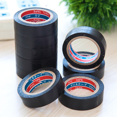 Black Electrical Wire Insulation Flame Retardant Plastic Tape Electrical High Voltage Pvc Waterproof Self-Adhesive Electrical Tape
