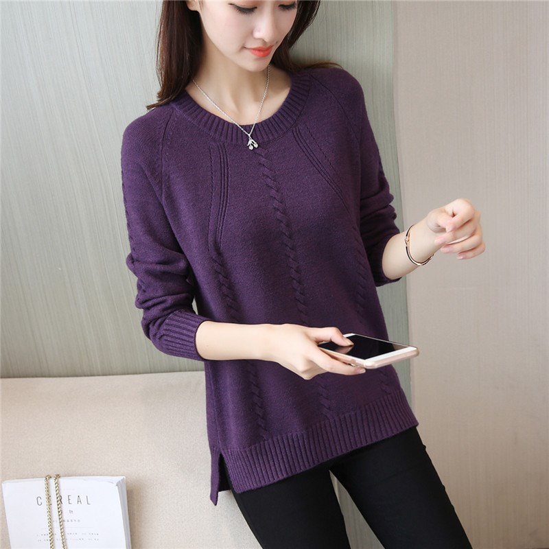 Picture of Popular Women's Sweater, Loose Outer Wear, Autumn and Winter 2024 New Style, Velvet and Thickeneded Bottoming Shirt, Trbottomy Inner Wear
