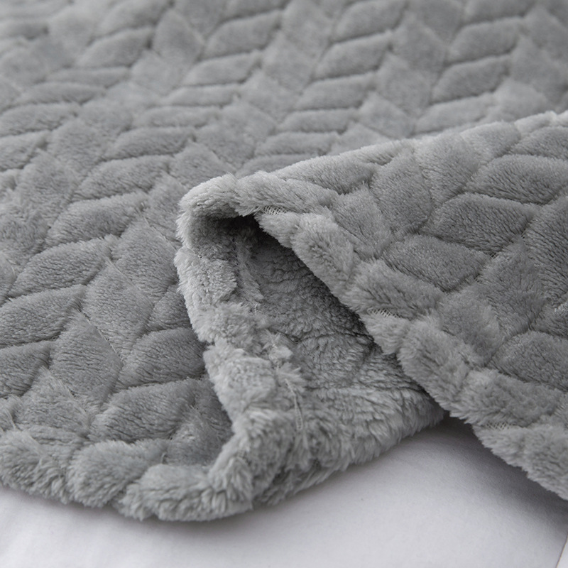 Picture of Blanket Blanket Flannel Blanket Single Blanket Embroidered Knee Blanket Office Coral Blanket Small Blanket