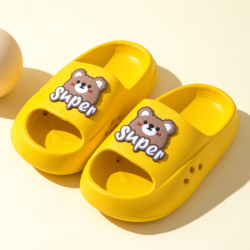 Picture of EVA Children's Slippers Cute Cartoon Boys and Girls Baby Children's Bean Shoes Big Children's Parent-Child Summer Slippers