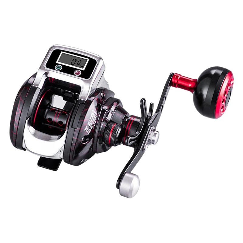 Picture of Hunting and Fishing King Ao Shark AS Metal Fishing Wheel Drop Wheel Luya Wheel Digital Display Count LS Micro Wheel Fishing Wheel Fishing Gear