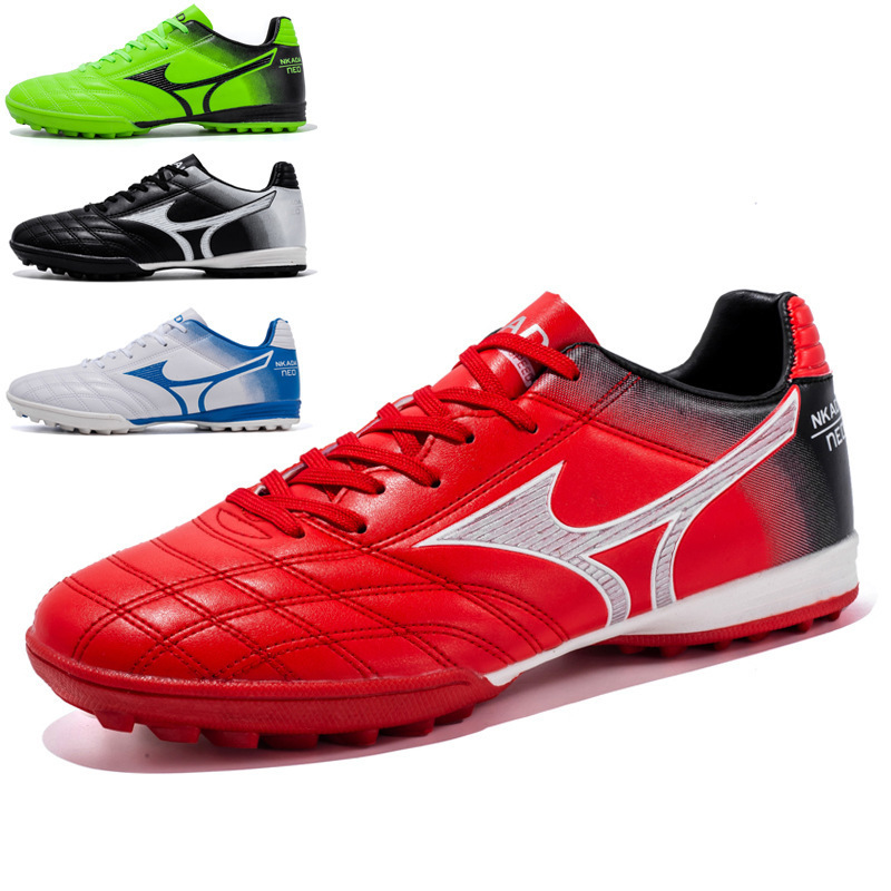Cross-border plus size football shoes men's broken nails artificial grass primary and secondary school students competition training shoes youth sneaker 2076