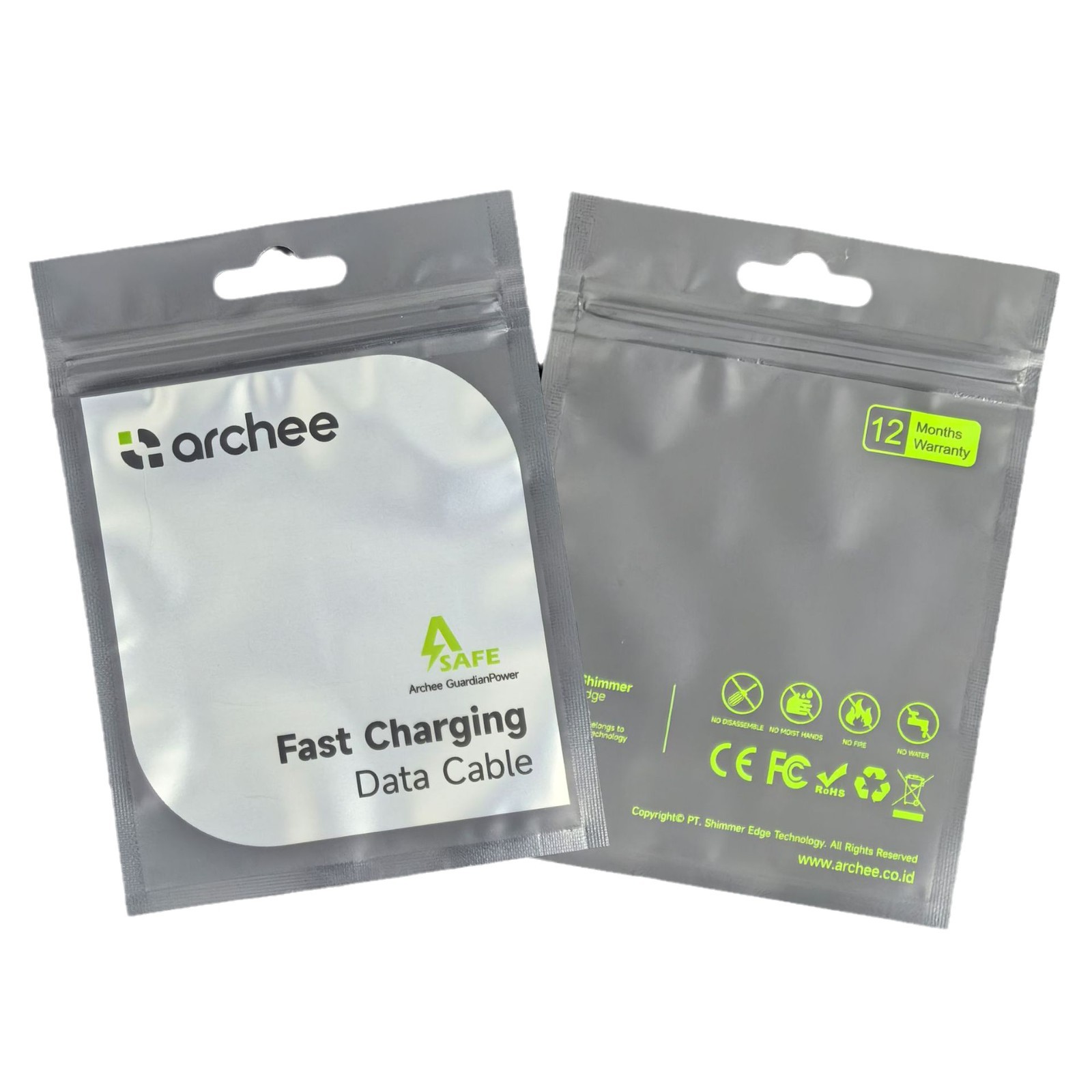 Picture of Customized Silicone Earplug Packaging Bag, Digital Product Ziplock Bag, Data Cable Packaging Bag, Sealed Three-Side Zipper Bag