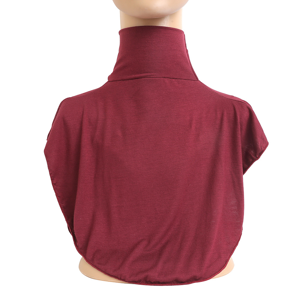 Picture of mercerized cotton collar set arabian ladies collar high collar set neck in stock wholesale H010