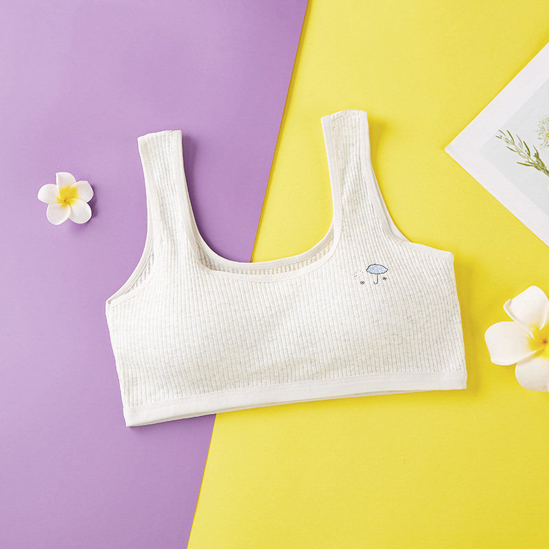 Picture of Girl's underwear development period student girl's high school student underwear pure cotton vest girl's junior high school student underwear