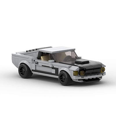 Picture of Compatible with Lego building blocks MOC96038 Ford wild horse Boss 302 racing speed8 grid assembled educational toys