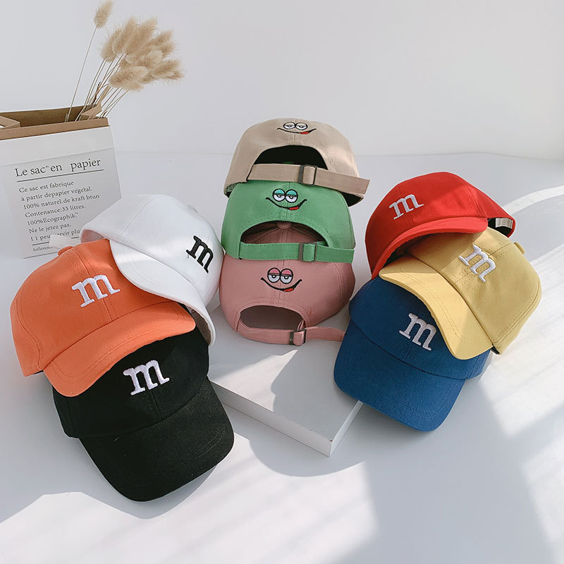 Picture of Letter embroidery children's baseball cap spring and summer girls baby summer hat handsome baby boy cute cap