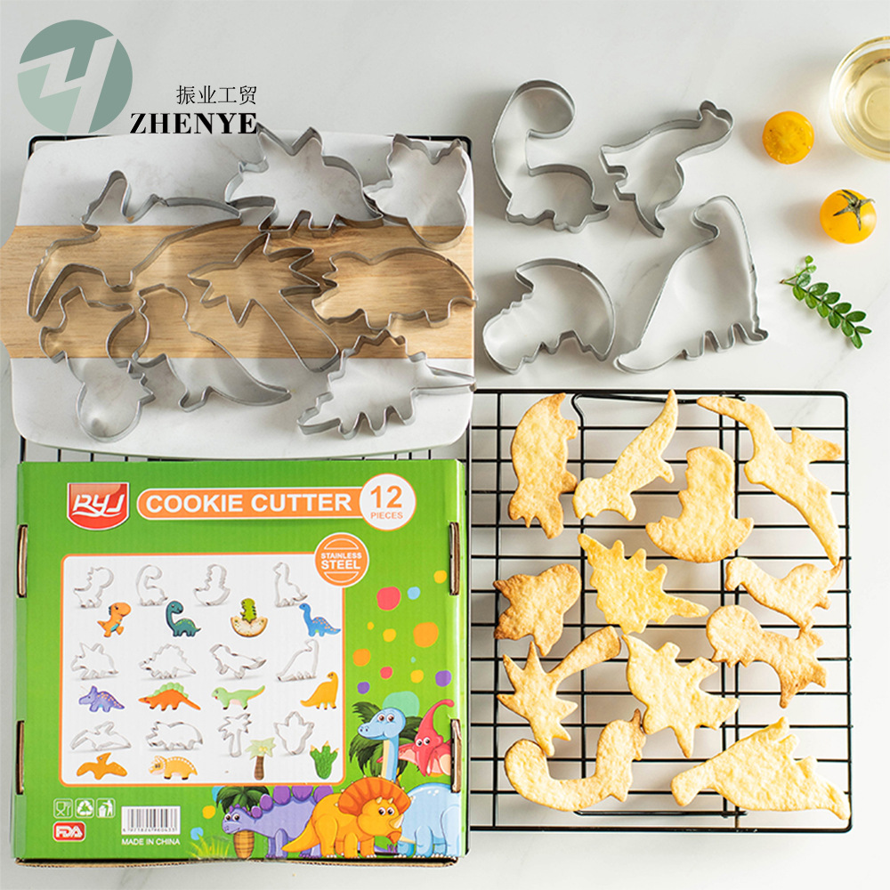 Animal Theme Series Kids diy Baking Biscuit Mold Cookie Cutting Mold Cake Stainless Steel Baking Tools