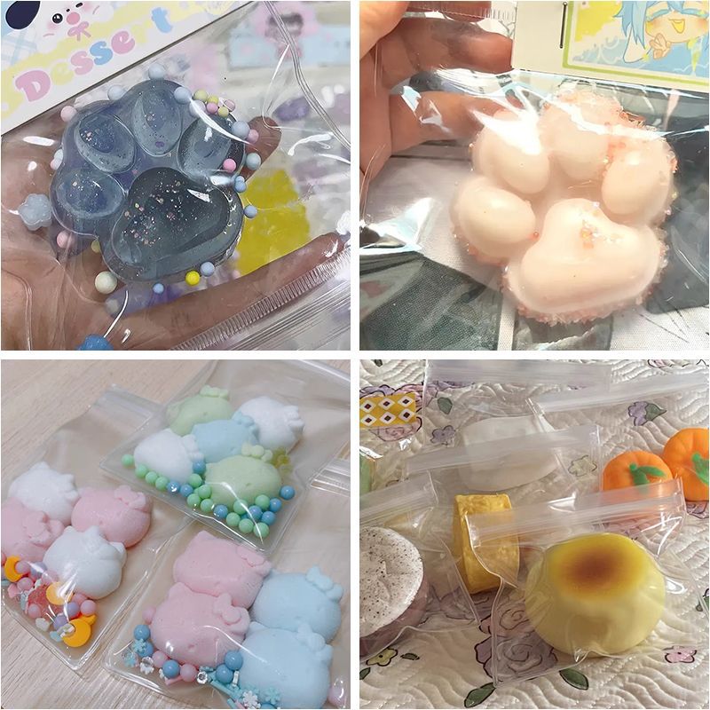 Picture of Pvc Thickened Transparent Self-Sealing Bag Small Nose Decompression Cartoon Packaging Bag Pinch Self-Sealing Bag Dustproof and Anti-Oxidation