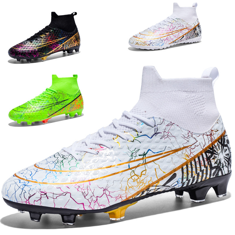 Cross-Border World Cup Kidsren's Football Shoes for Boys, Teenagers, Students, Girls, Tf Broken Nails, Ag Long Spikes, Competition Training Sneakers