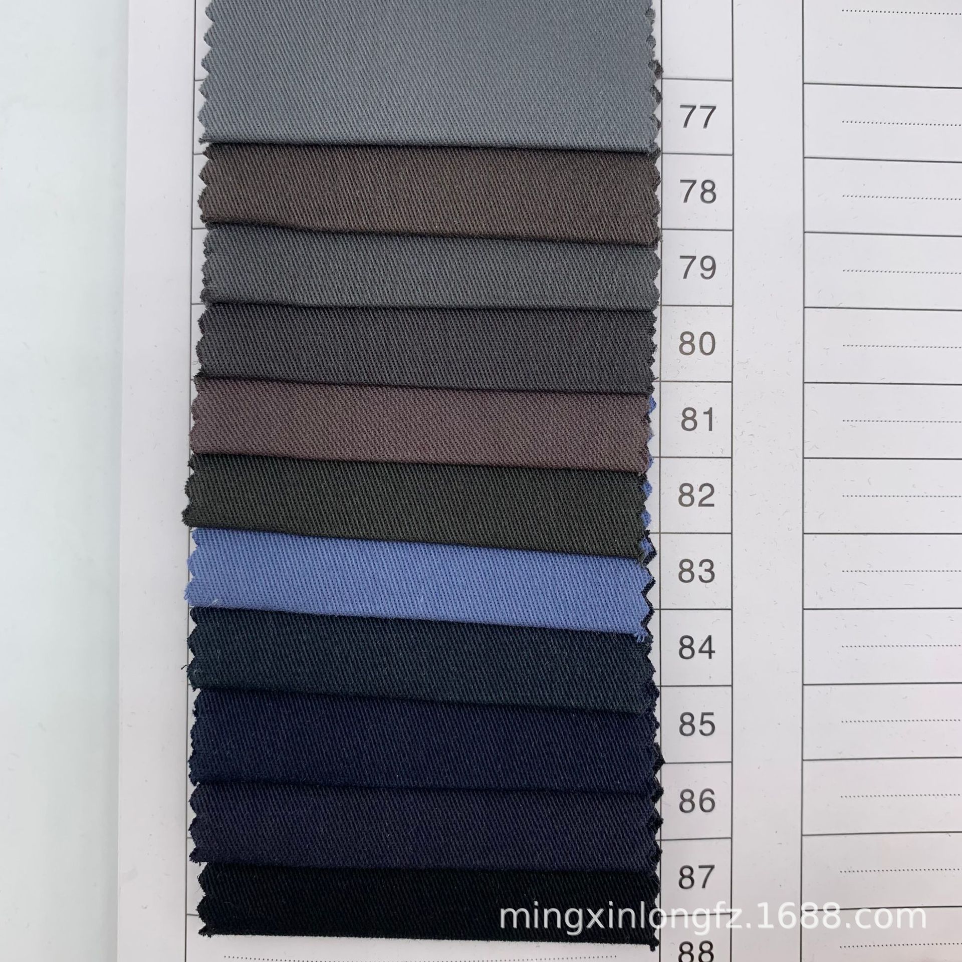 Picture of Cotton high density 1/3 oblique washing fabric cotton coat jacket pants jacket hat bag fabric spot wholesale
