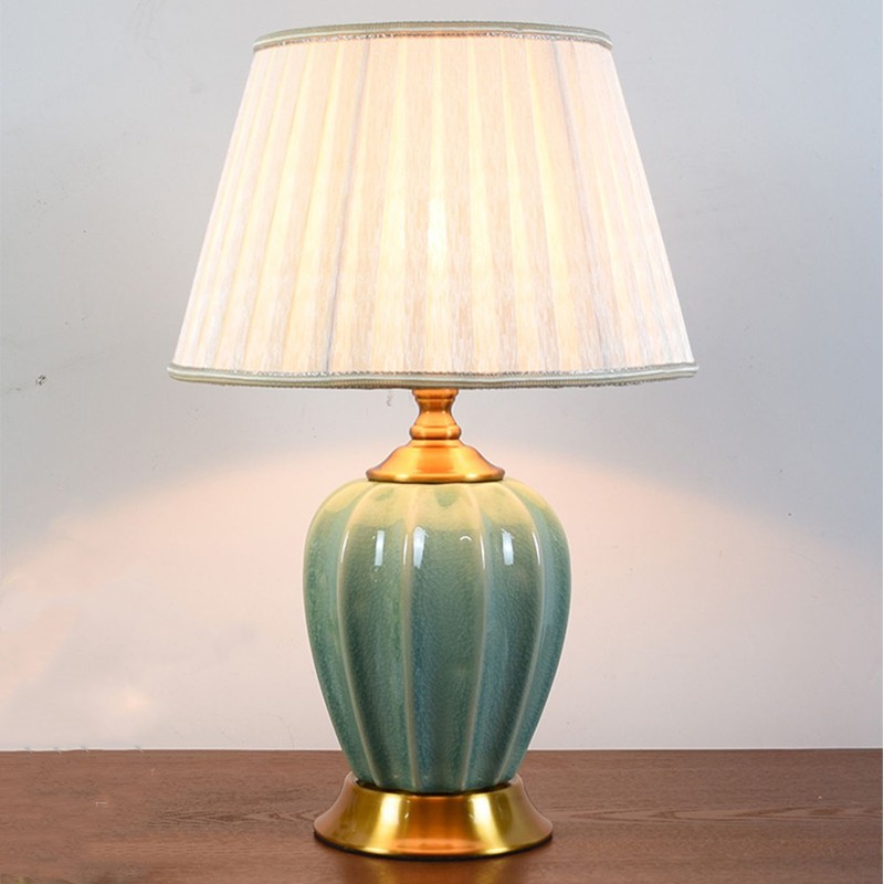 American table lamp ceramic romantic simple modern warm wedding room home European Nordic ins bedroom bedside lamp