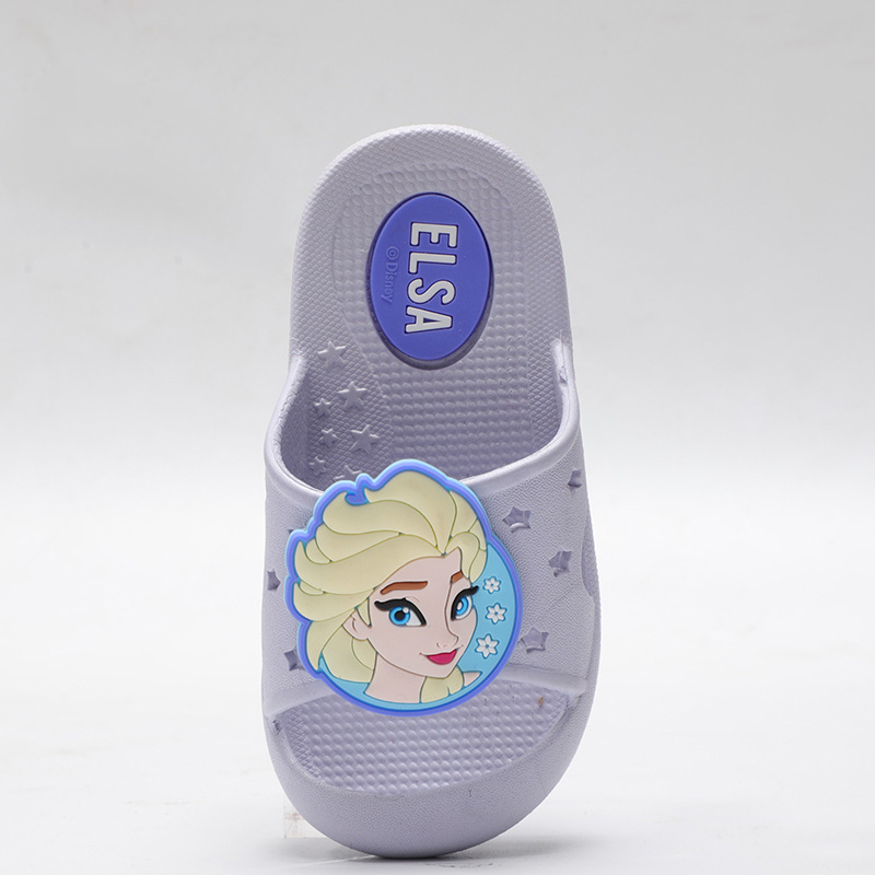 Disney Slippers Summer New Frozen Cartoon Non-slip Household Indoor Cute Princess Outer Wear Beach Shoes K