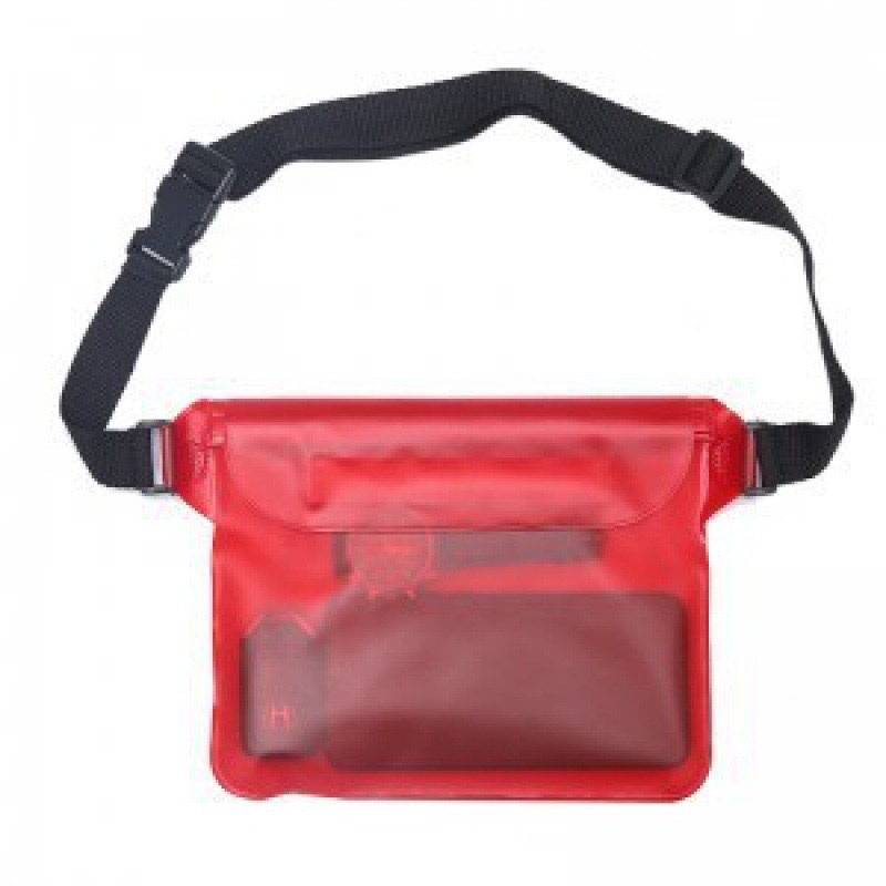 Picture of Cross-border large mobile phone waterproof bag drifting diagonal waterproof waist bag swimming pvc sealed mobile phone case transparent