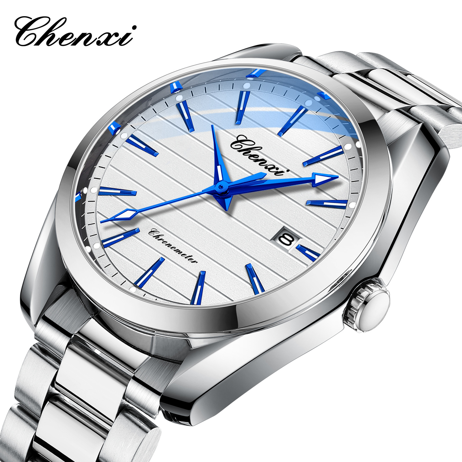Picture of Dawn quartz watch men's steel band waterproof luminous fashion business simple men's watch manufacturers wholesale