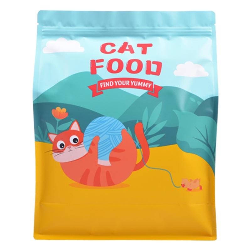 Food Grade Scenery Cat Food Bag Dog Food Bag 10kg Eight-Side Sealing Aluminum Film Bag Large Capacity Pet Food Packaging Bag