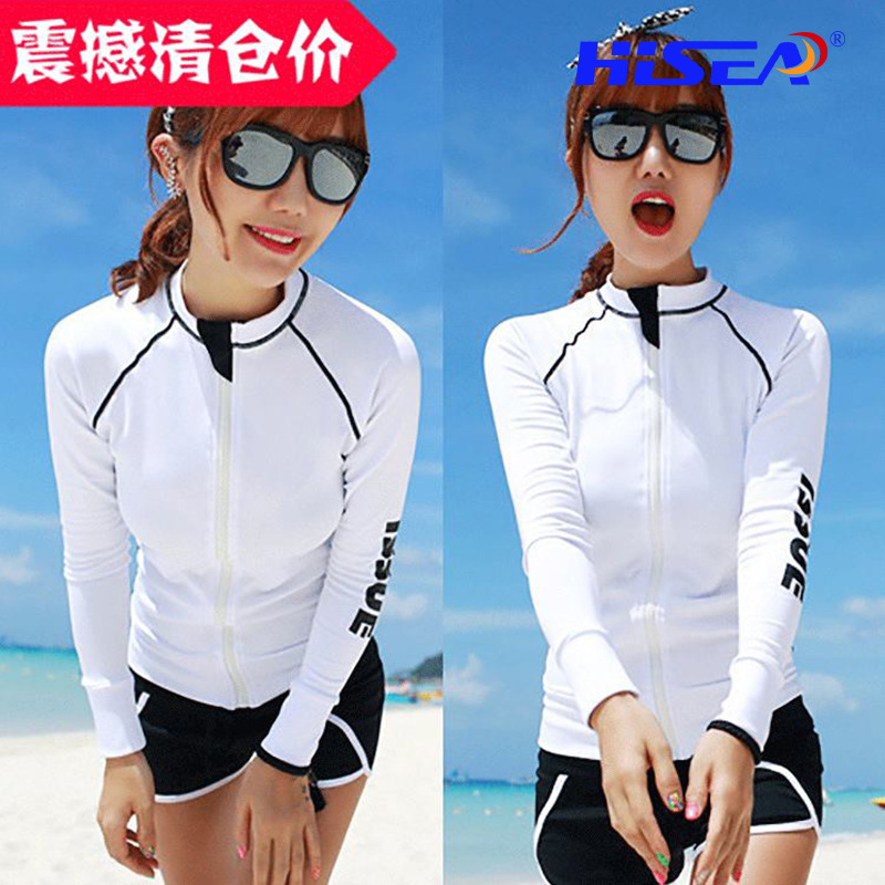 Factory wholesale Korean diving suit jellyfish suit long sleeve swimsuit coat beach sunscreen surfing suit jacket spot