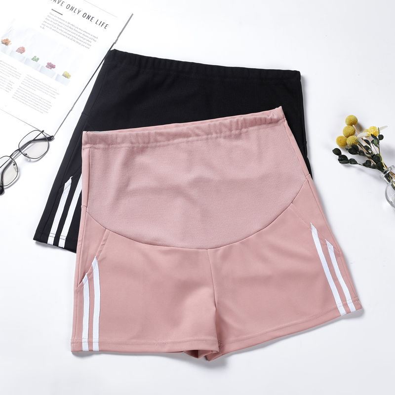 Pregnant women's shorts summer wear suit 2021 internet popular bottoming thin pregnant women's pants loose casual sports