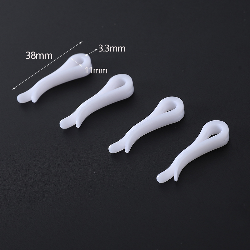 Picture of Shirt clip White transparent plastic clip shirt collar fixed clip clothing packaging clip collar clip accessories clip
