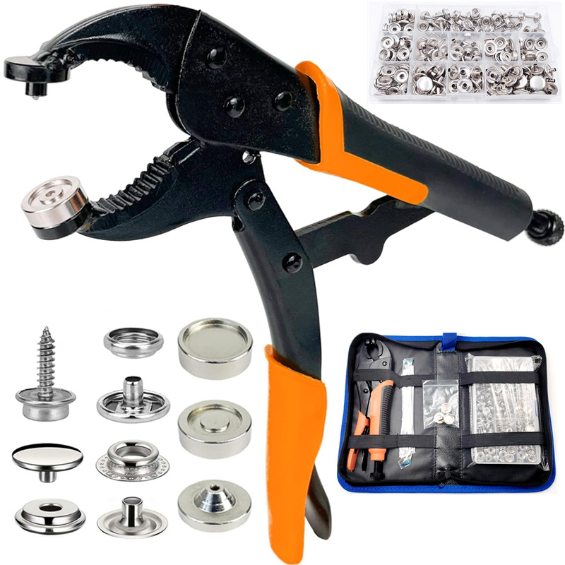 60 sets of stainless steel screw large white buckle snap buckle metal snap buckle suit canvas pliers mounting kit