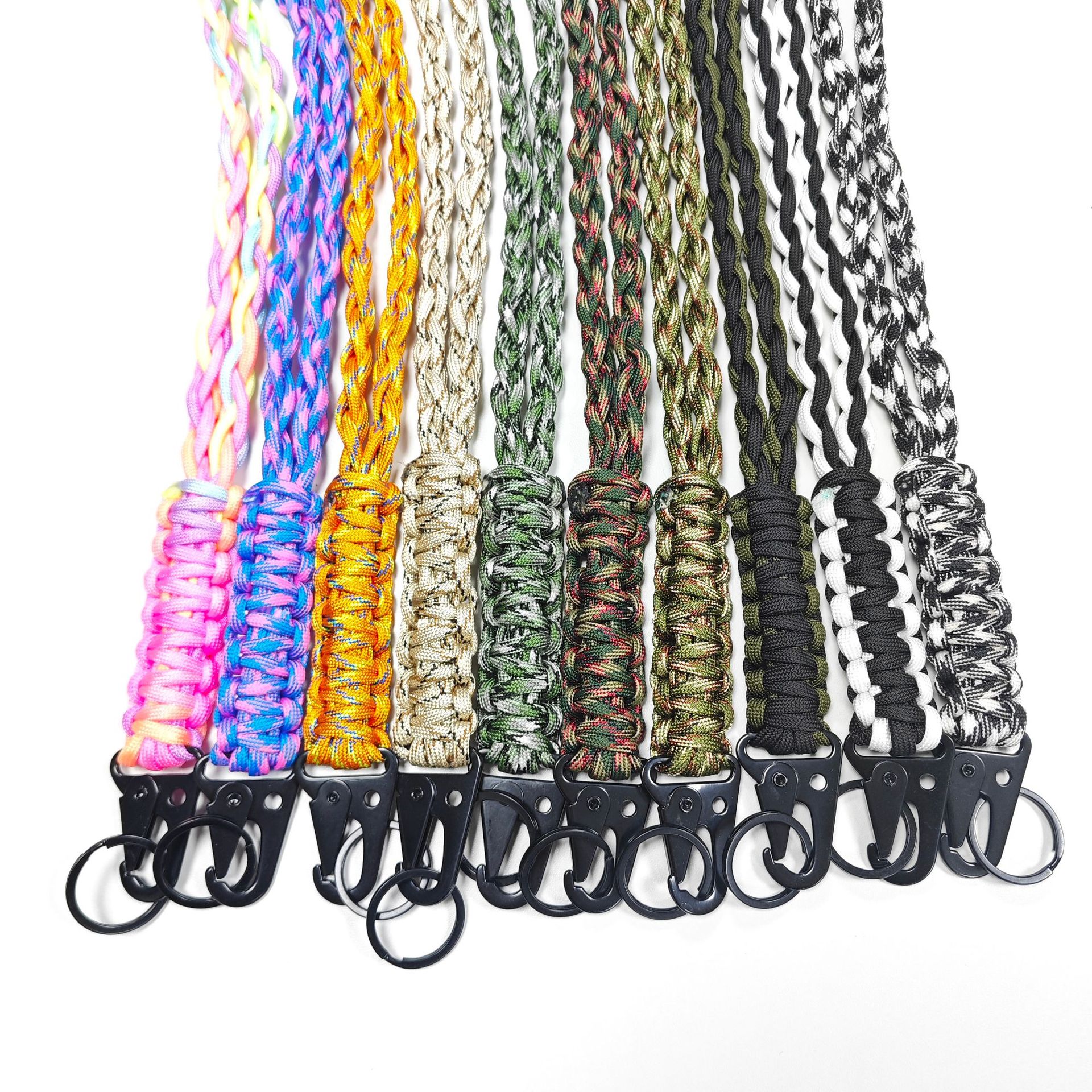Outdoor Sports Multifunctional Supplies Manufacturers Direct Supply 7 Core Paracord Braided Braid Outdoor Mobile Phone Necklace