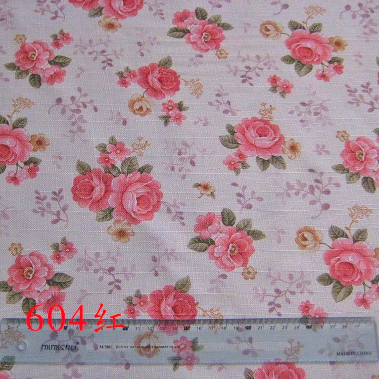 Picture of Manufacturer's Ready Stock 2.8m Wide Polyester Imitation Linen Jacquard Bamboo Plaid Cloth Flower Pattern Rich Cross Plaid Bamboo Cloth