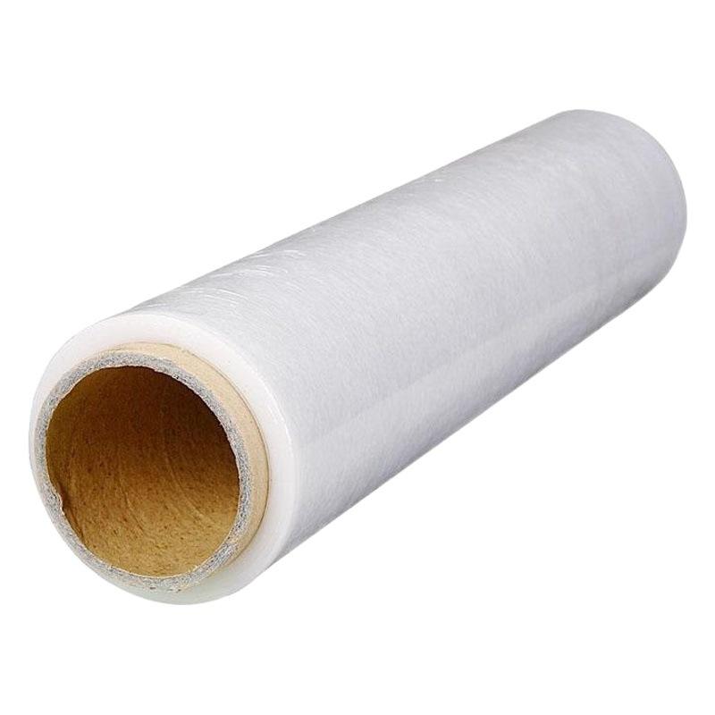Picture of 50cm wide plastic film stretch film wrapping film large roll PE industrial cling film packaging film