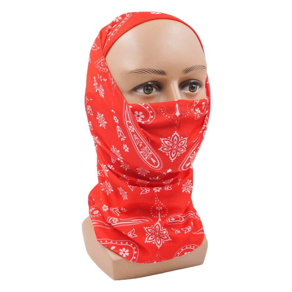 PL081-120 outdoor paisley cashew flower magic turban seamless sports cycling mask versatile