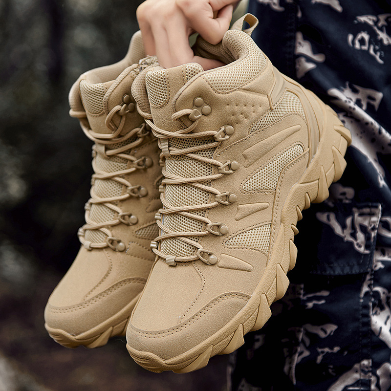 Four Seasons Army Fan Cross-border Field Camping Men's Training Boots Outdoor Mountaineering Boots Desert Boots King Boots Practical Shoes and Boots