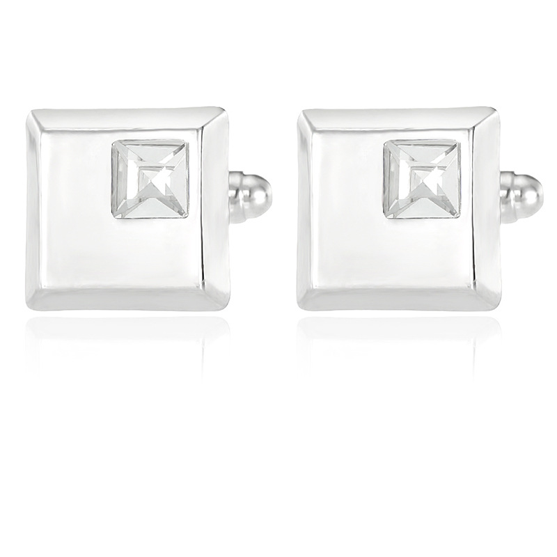 Picture of Cross-border Amazon eaby hot selling European and American fashion men's French shirt personalized diamond cufflinks accessories