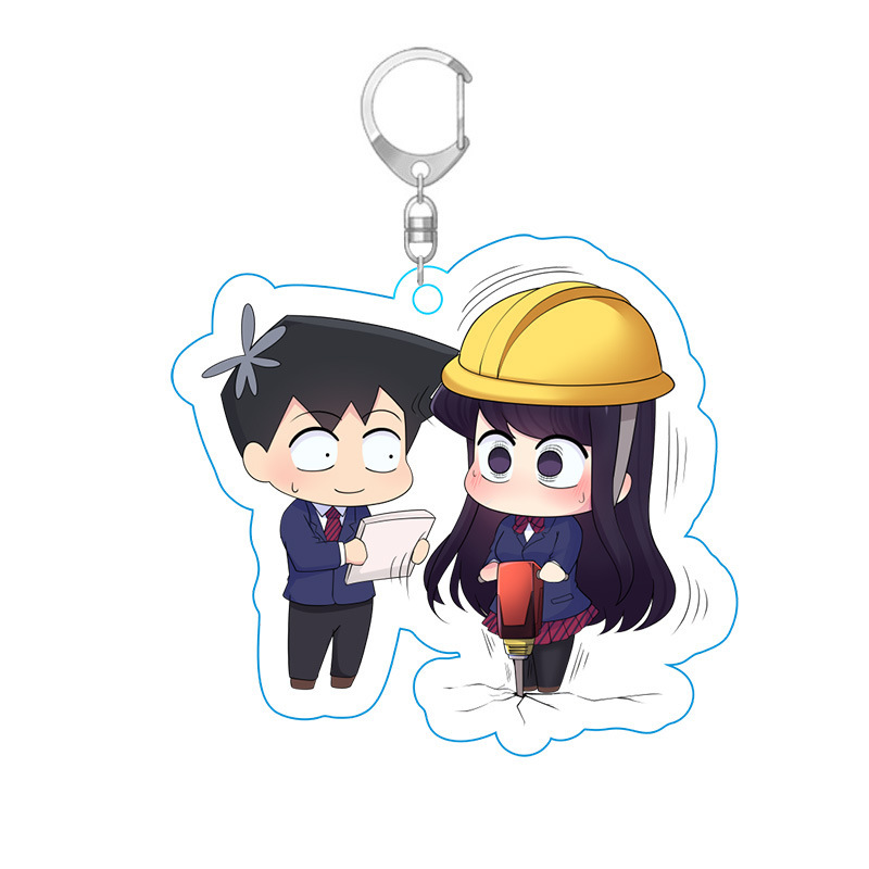 Picture of Ancient students have communication disorders animation surrounding only wild people key chain acrylic key chain hanging