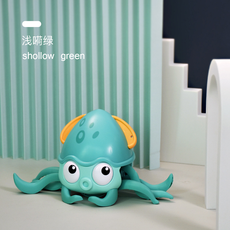 Picture of TikTok Internet Celebrity Toy Crab Children's Induction Escape Obstacle Avoidance Electric Octopus Charging Sound and Light New Strange Toy