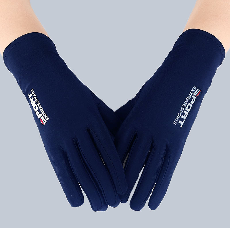 Picture of Gloves Men's and Women's Summer Open Finger Thin Ice Driving Leakage Two Finger Fishing Half Finger Riding Takeaway Rider Sports