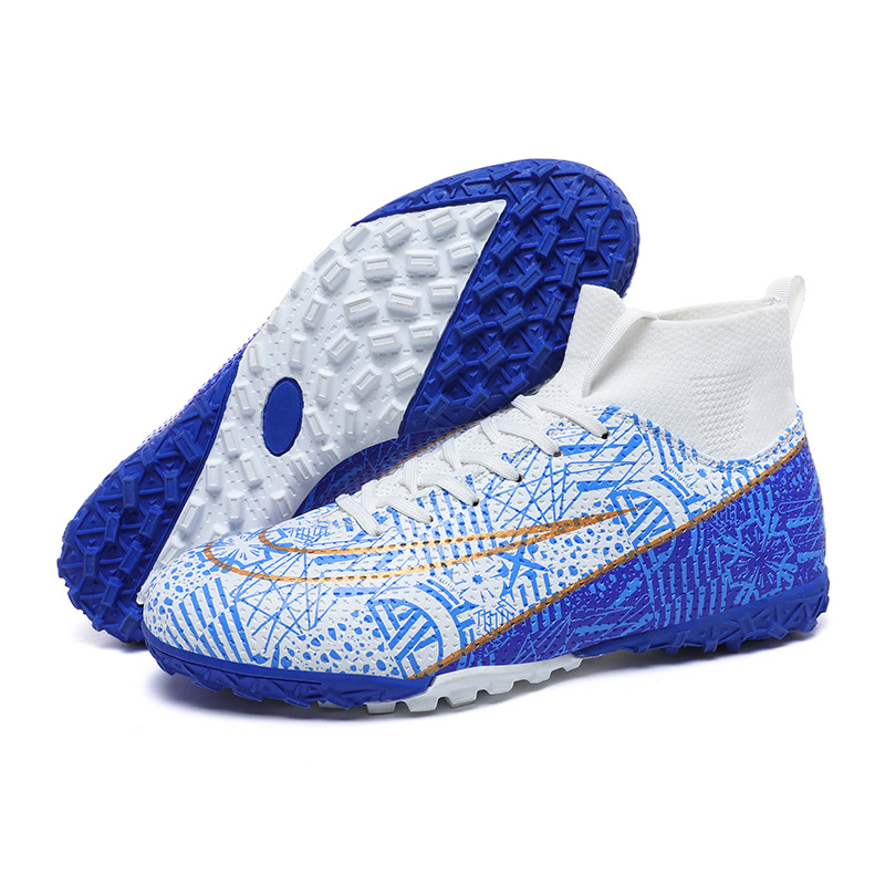 Picture of Football Shoes Children's Training Special Assassin Ronaldo Summer Breathable Non-slip Competition sneaker High-top AG Spike TF