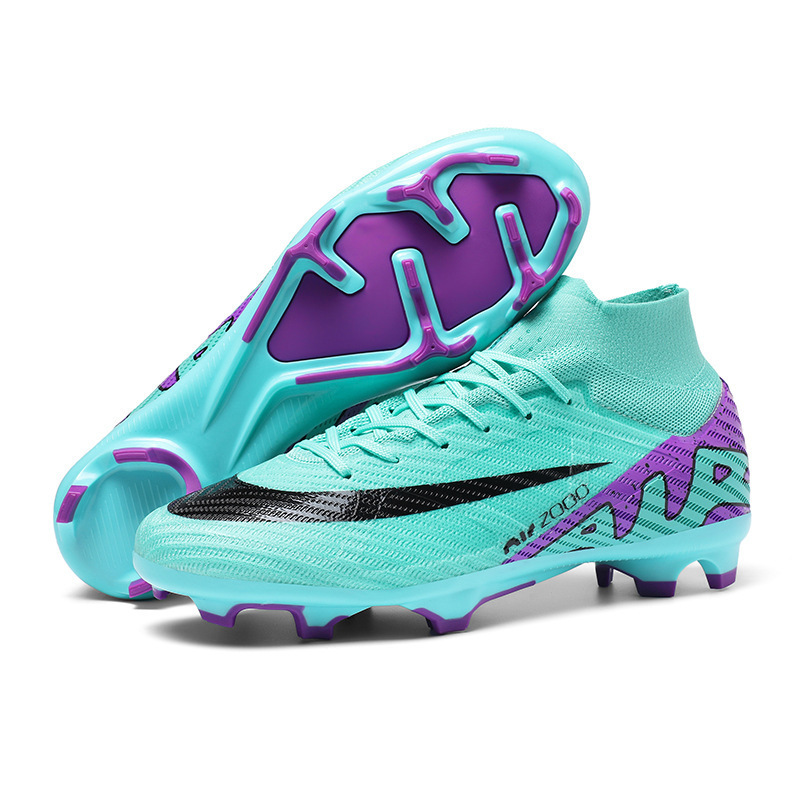 Cross-border Spike 15 Football Shoes 2025 New Cross-border Messi Ronaldo Pink Nail AG Spike World Cup Training Shoes