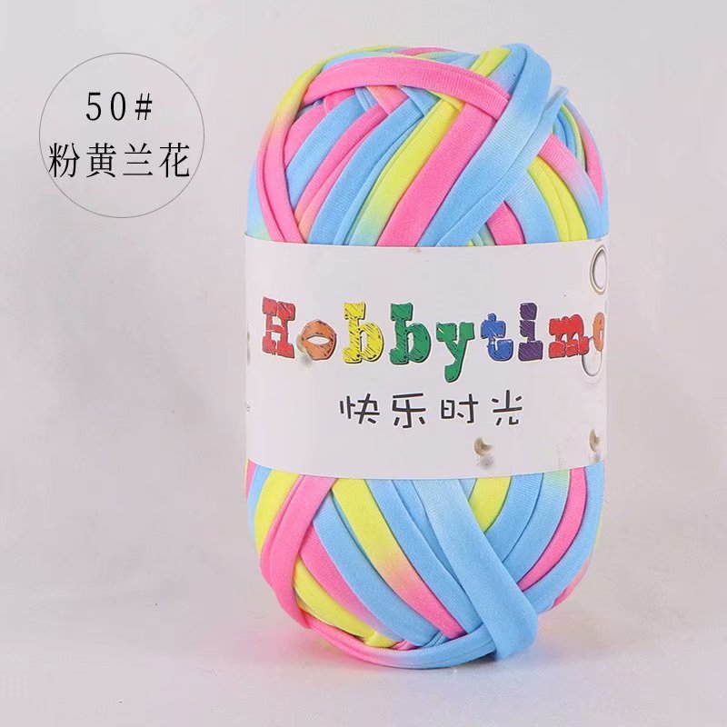 Picture of Happy Time High Elasticity Cloth Line 100g Color Material Bag Home Carpet Floor Mat Hook Shoe Hand-Knitted Thread