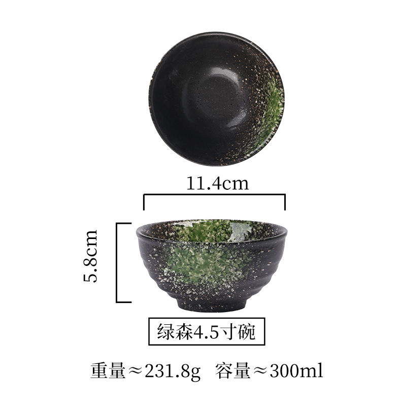 Picture of Wholesale Japanese ceramic bowl 4.5 inch 5 inch rice bowl creative day tableware household commercial soup bowl restaurant table