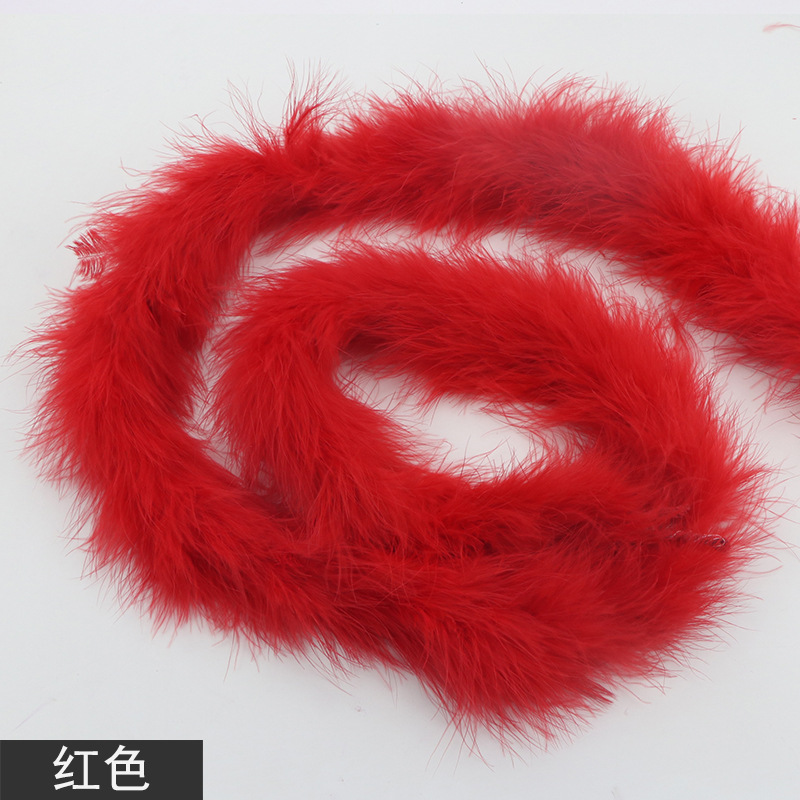 Picture of Tops wholesale Turkey plush plush feather diy1 2 M 16G performance stage decoration feather strip
