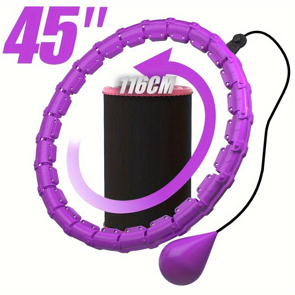 Cross-border temu smart hula hoop fitness hula hoop massage belt detachable sports women's hula hoop