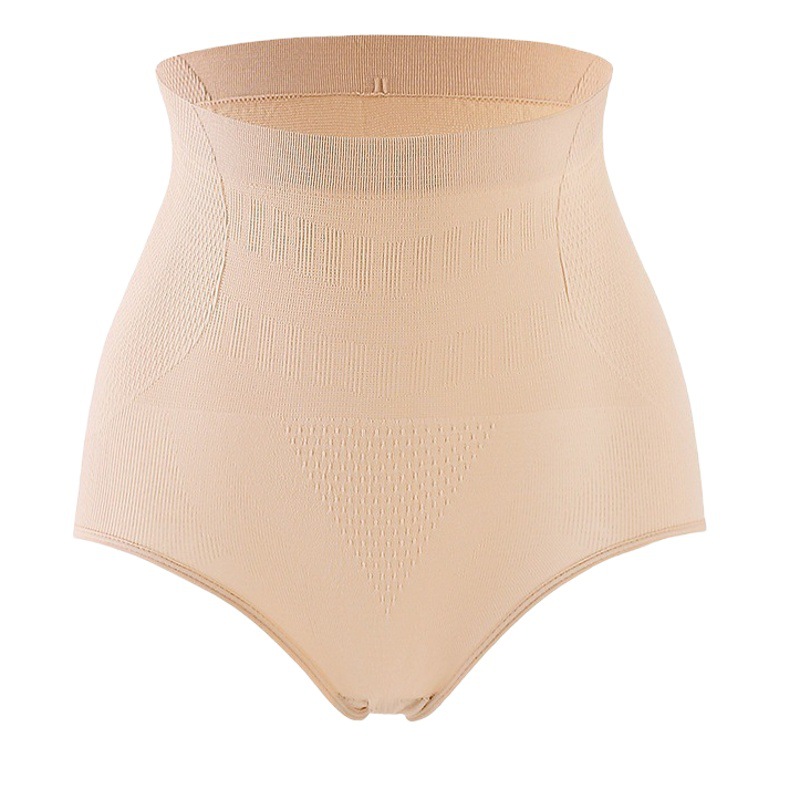 Seamless Abdominal Waist Women's Large Size Underwear Cotton Crotch Honeycomb Graphene Antibacterial Traceless High Waist Briefs