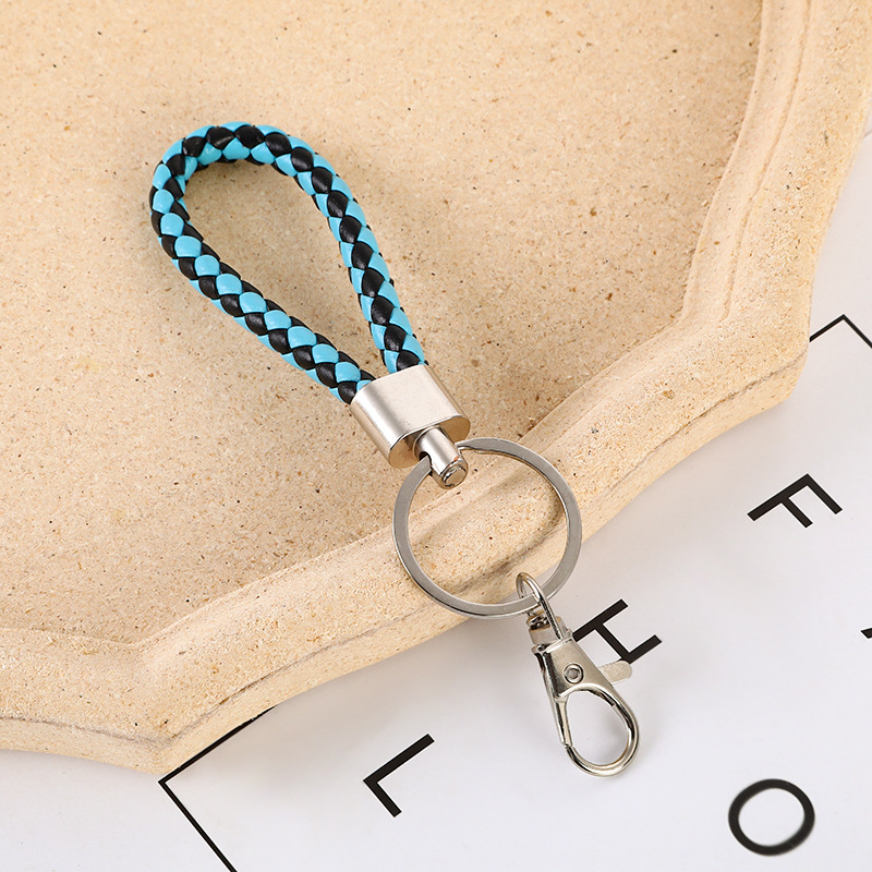 Picture of Carefully Selected Cross-Border Leather Rope Keychain Pendant Car Keychain Pendant Metal Accessories Jewelry Small Gifts Wholesale