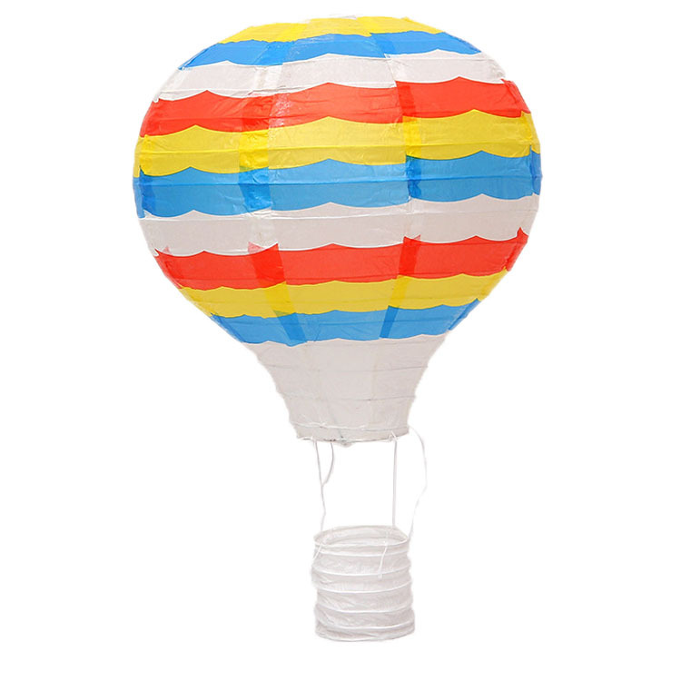 Picture of Hot Air Balloon Paper Lantern Decoration Shopping Mall Store Celebration Kindergarten Corridor Hanging Decoration Birthday Party Celebration Venue Layout